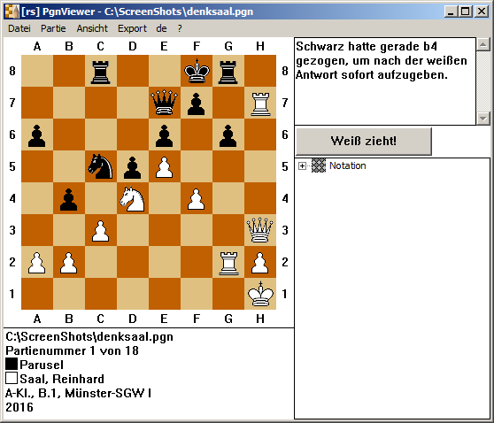 Screenshot: PgnViewer